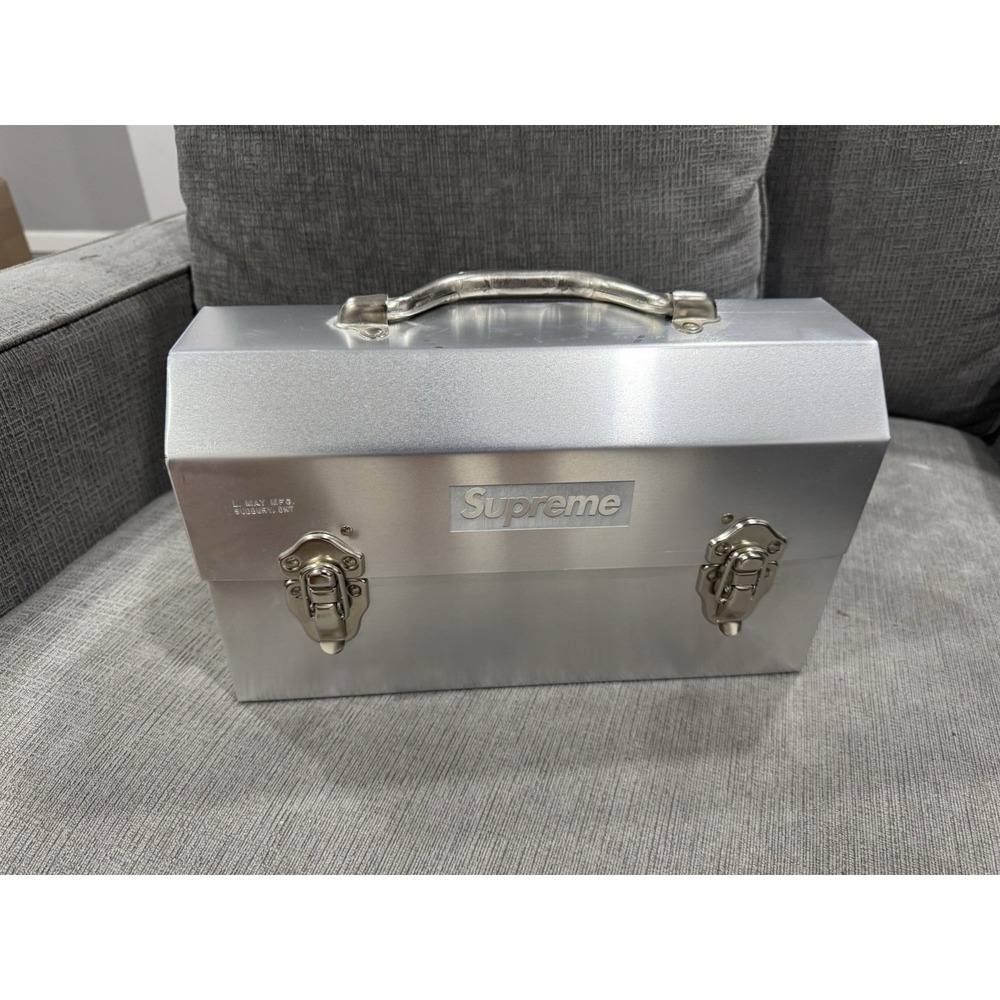 Supreme L. May MFG Inc. Miner's Lunchbox Silver FW24 Supreme New York 2024 New